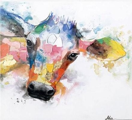 Colored Cattle Paint By Numbers