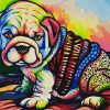 Colorful Bulldog Paint By Numbers