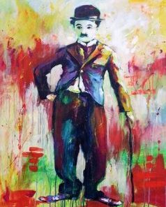 Colorful Charles Chaplin Paint By Numbers