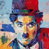 Colorful Charlie Chaplin Paint By Numbers