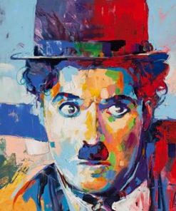 Colorful Charlie Chaplin Paint By Numbers