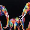 Colorful Elephant Family Paint By Numbers