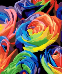 Colorful Flowers Paint By Numbers