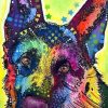 Colorful German Shepherd Paint By Numbers