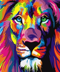 Colorful Lion Animal Paint by numbers