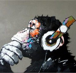Colorful Monkey Paint by numbers