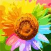 Colorful Sunflower Paint By Numbers