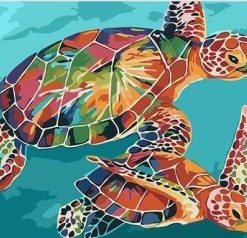 Colorful Tortoise Paint By Numbers
