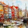 Copenhagen Harbor Paint By Numbers