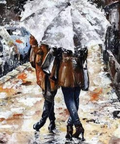 Couple Umbrella Paint By Numbers