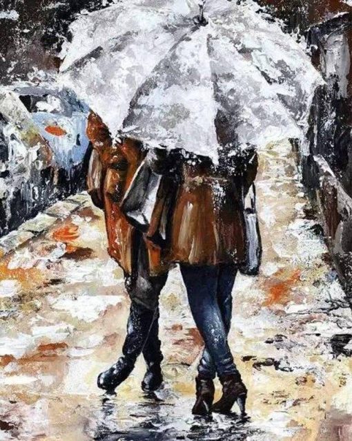 Couple Umbrella Paint By Numbers