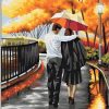 Couple with Umbrella Paint By Numbers