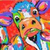 Cow Eating Flower Paint By Numbers