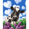 Cow In The Flowers Paint By Numbers
