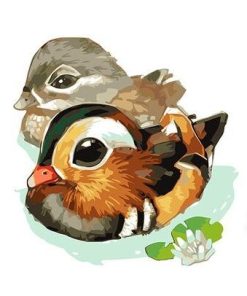 Cute Goose Paint By Numbers