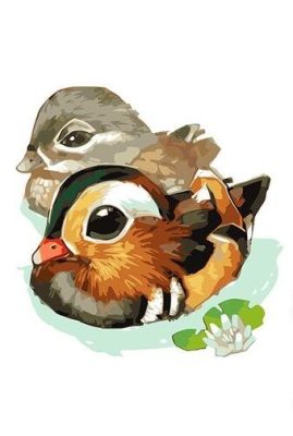 Cute Goose Paint By Numbers