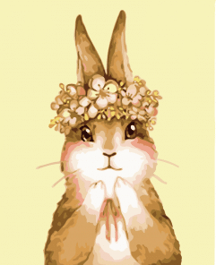 Cute Rabbit Paint By Numbers