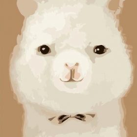 Cute White Sheep Paint By Numbers