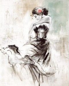 Dancer Girl of Ink Paint By Numbers