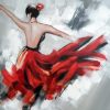 Dancing Girl in Red Paint By Numbers