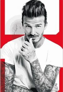 David Beckham Fashion Paint By Numbers