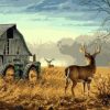 Deer on Farm Paint By Numbers