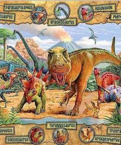 Dinosaur World Paint By Numbers