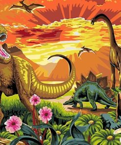 Dinosaurs Animals Paint By Numbers