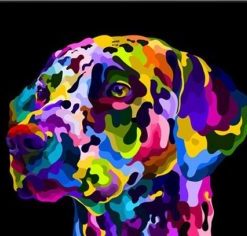 Dog On Pop Art Paint By Numbers