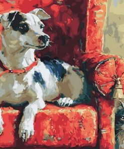 Dog On The Couch Paint By Numbers