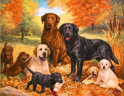 Dogs Family Paint By Numbers