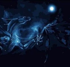 Dragon in Space Paint By Numbers