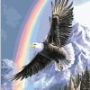 Eagle under Rainbow Paint By Numbers