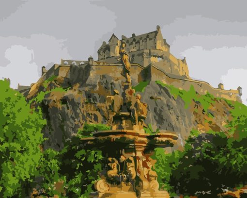 Edinburgh Castle Paint By Numbers