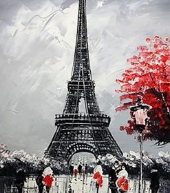 Eiffel Tower Tree Paint By Numbers
