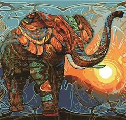 Elephant Paint By Numbers