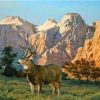 Elk In Sawtooths Paint By Numbers