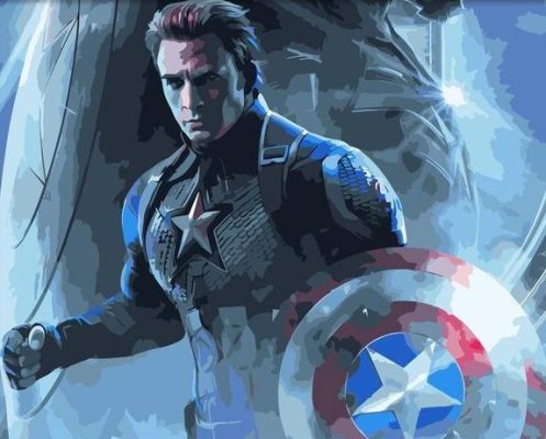 Endgame Captain America Paint By Numbers