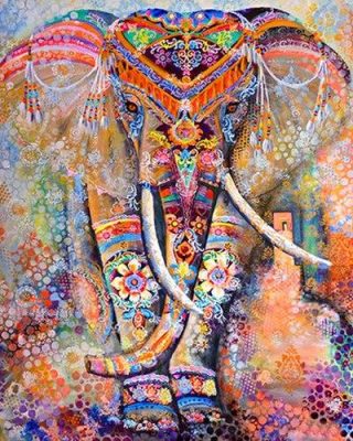 Esoteric Elephant Paint By Numbers