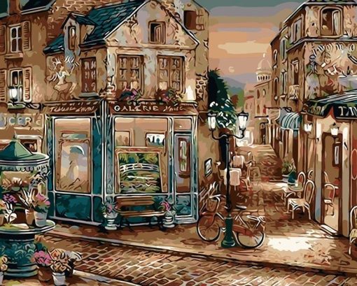 Europe Coffee Shop Paint By Numbers