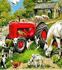 Farm Animals Paint By Numbers