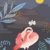 Flamingo At Night Paint By Numbers