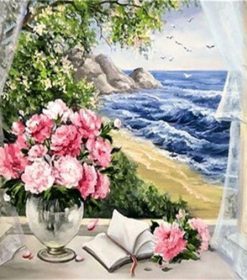 Flowers And Seaside Paint By Numbers