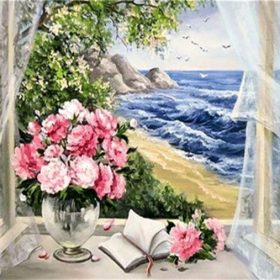 Flowers And Seaside Paint By Numbers