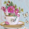 Flowers In Teacup Paint By Numbers