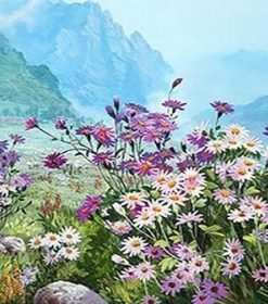 Flowers Landscape Paint By Numbers
