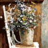 Flowers in an Old Vase Paint By Numbers