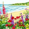 Flowers on Beach Paint By Numbers