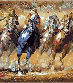Four Horses Paint By Numbers