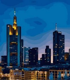 Frankfurt Skyscraper Paint By Numbers